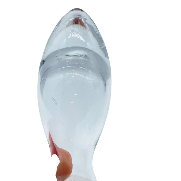 Vintage Glass Bottle Stoppers Clear Embossed Grapes Smooth Design Set Of 2 *Note - Picture 3 of 10